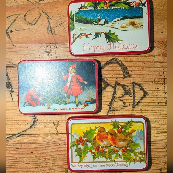 Vintage 1990's Christmas Mint Tins - Picture 4 of 14